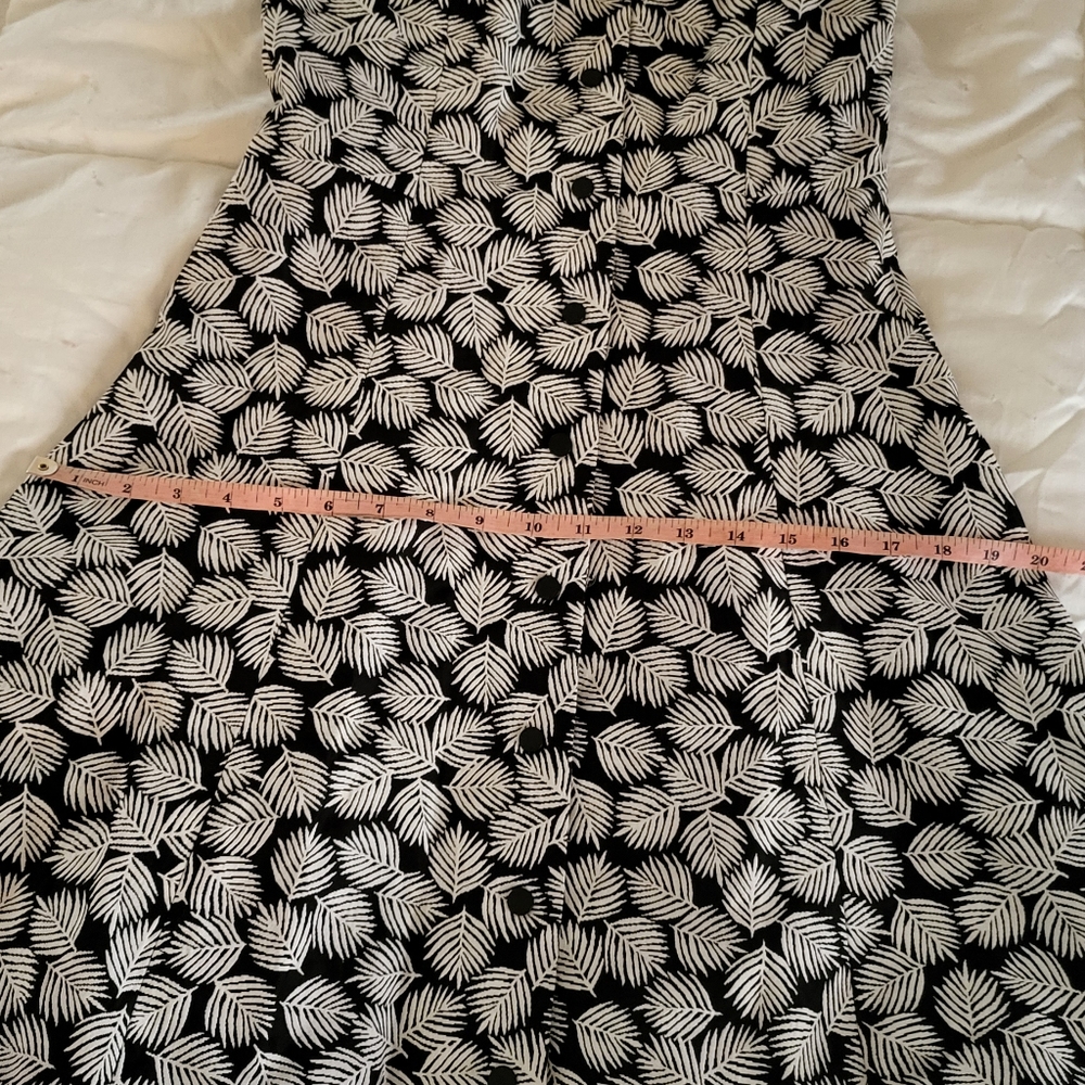 Michael kors A-line printed dress black and white size 2 - Picture 6 of 10